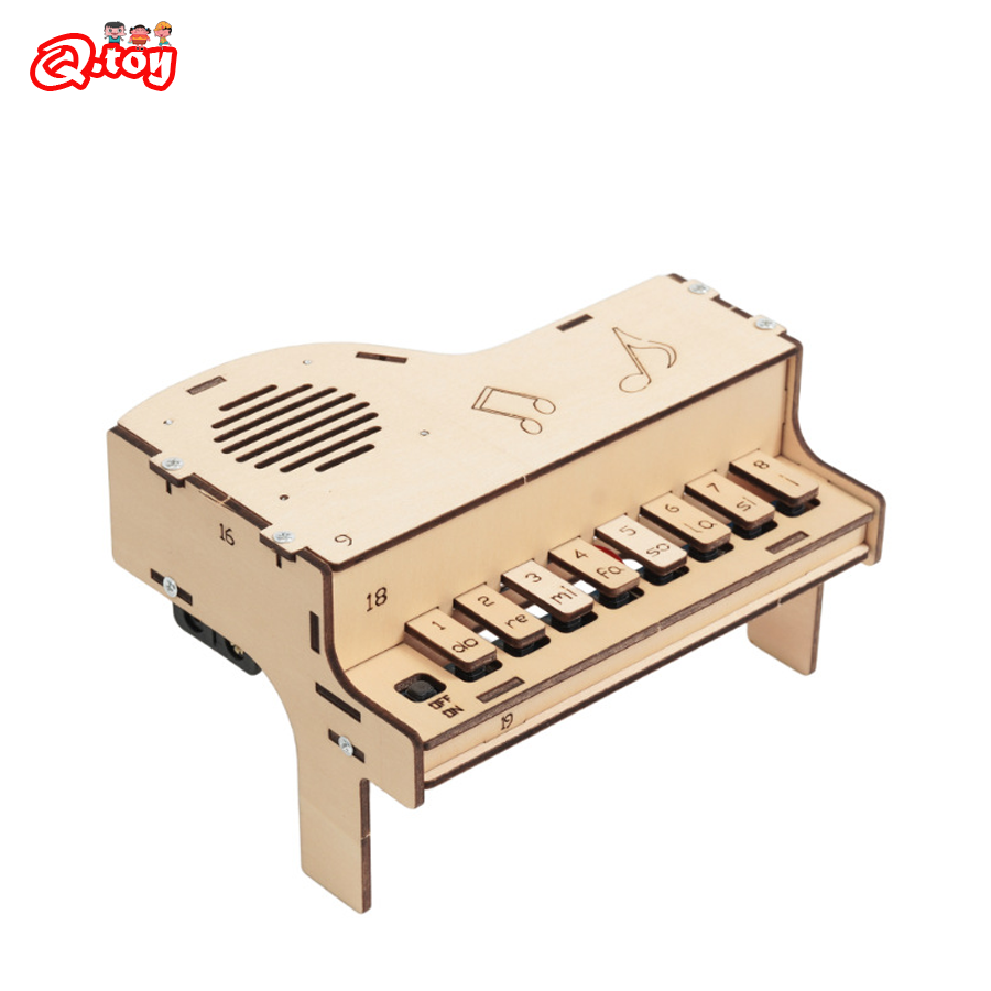 Diy Electronics Kids - Modello di pianoforte elettronico in legno