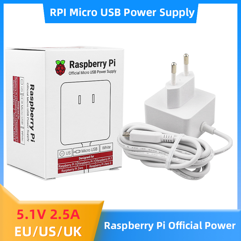 Raspberry Pi Zero - Raspberry Pi 12.5W alimentatore 5.1V 2.5A