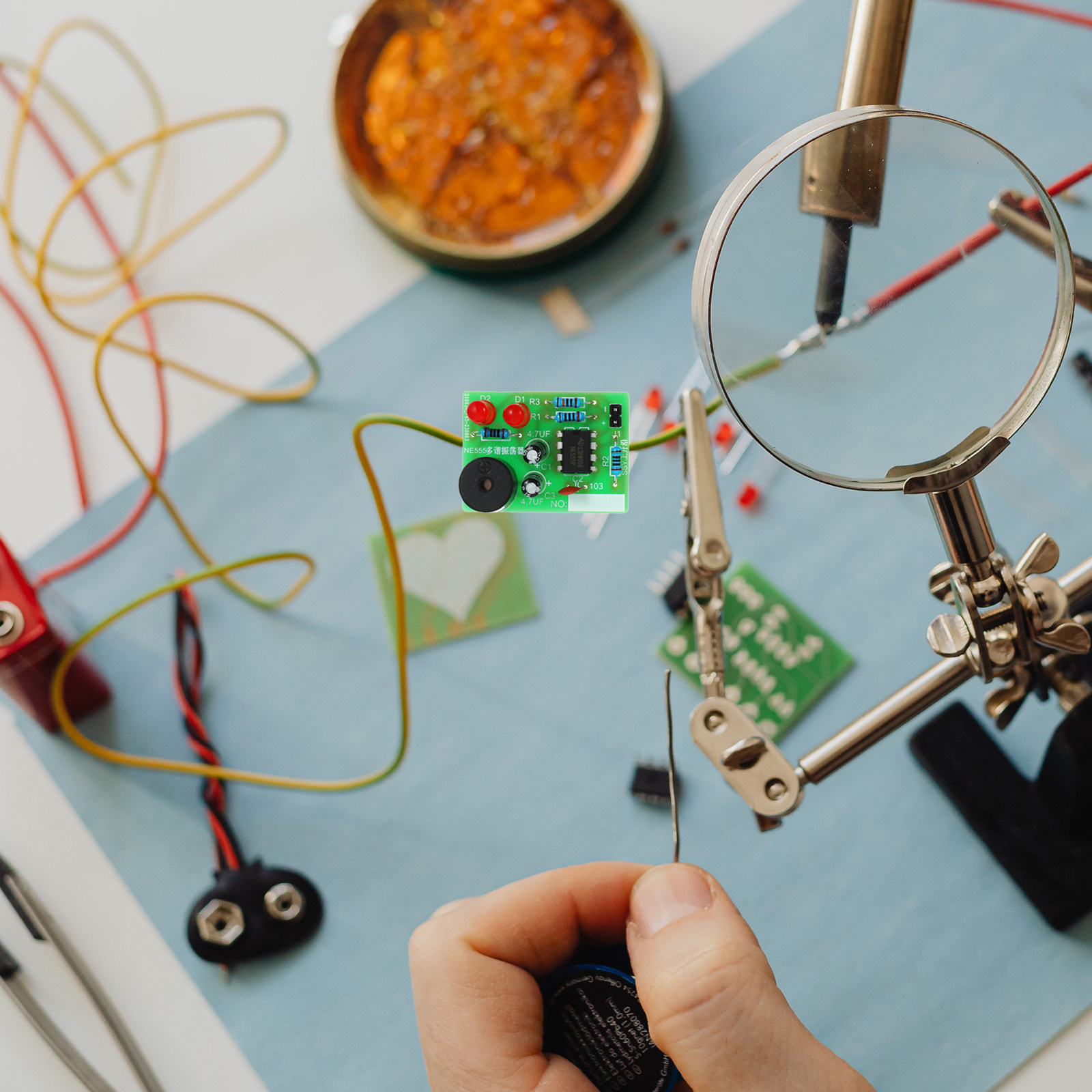 Diy Electronics Kits For Beginners - Kit di Saldatura 5 Pezzi: Scheda