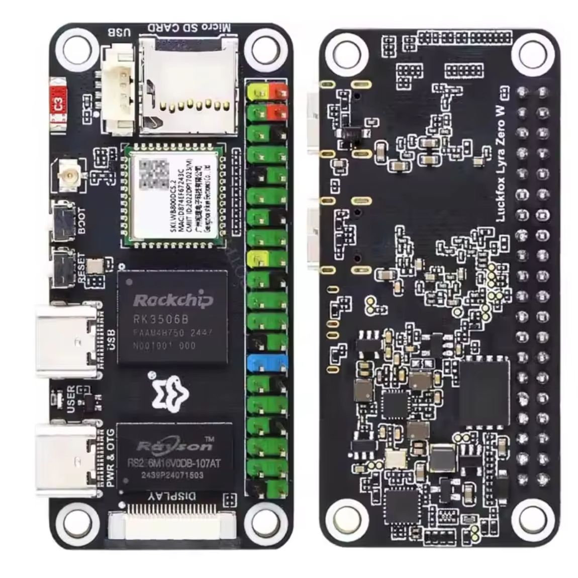 Raspberry Pi Zero - Luckfox Lyra Zero W RK3506B Scheda