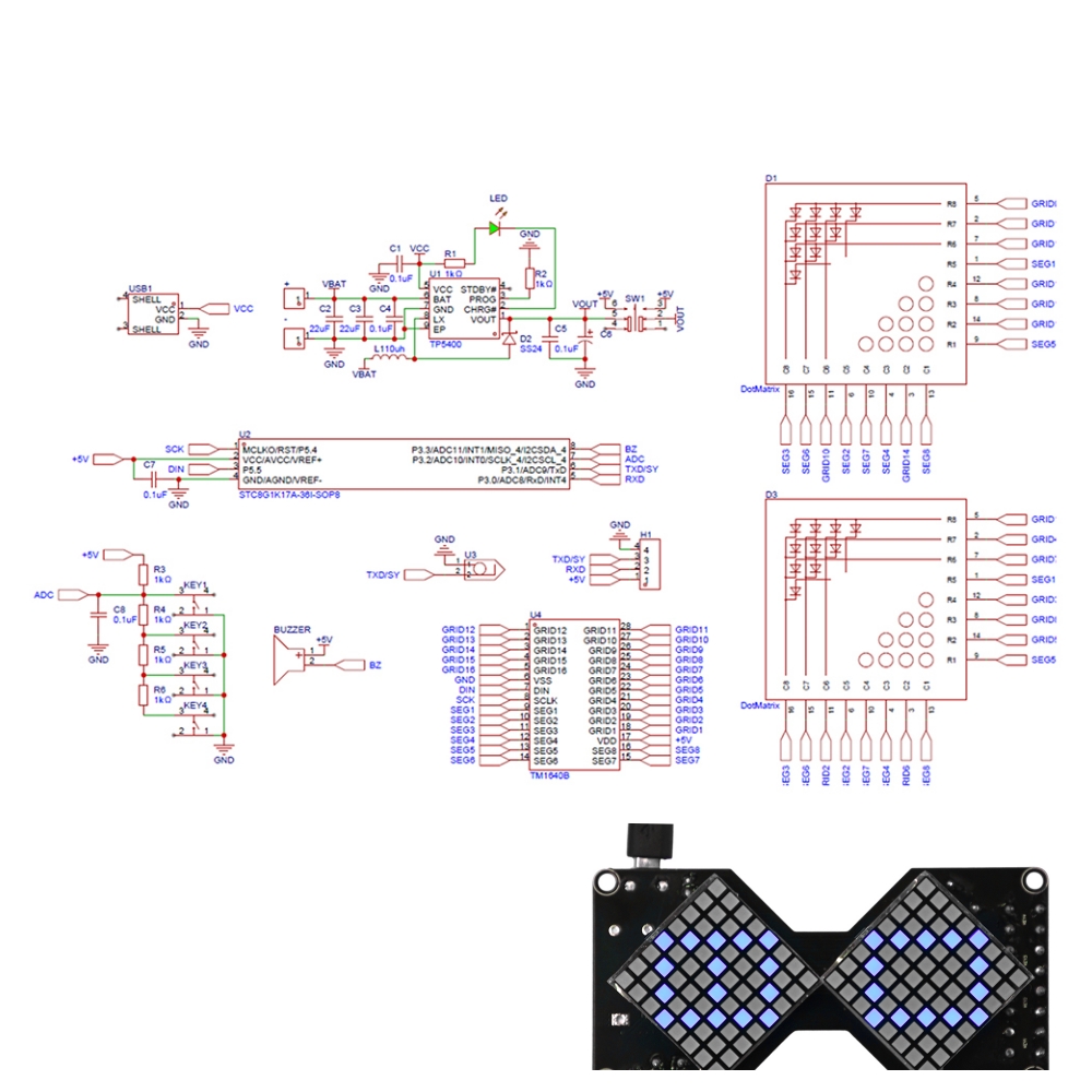 Diy Electronics Gifts - Temporizzatori a clessidra digitale fai-da-te LED