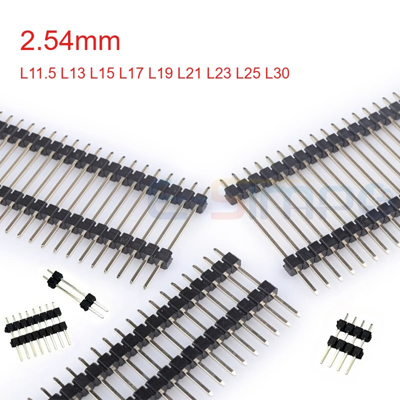 Male Female Header Pin - 50 pz 2.54mm Oro Singola Fila