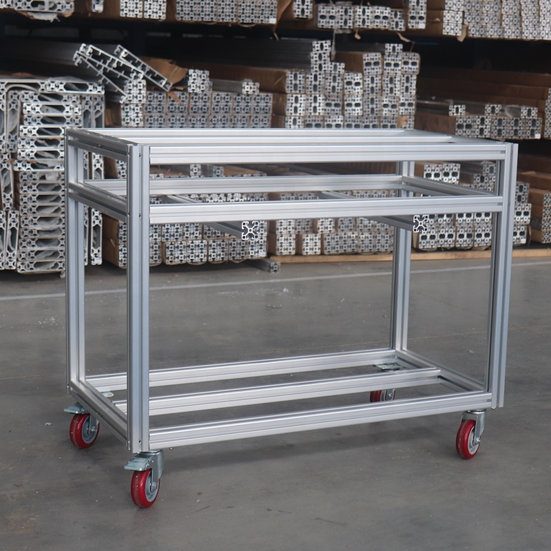 Diy Electronics Rack - Carrello fai-da-te industriale con profilo in