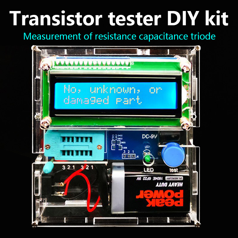 Diy Electronics Test Equipment - Kit tester per transistor Resistenza Capacità