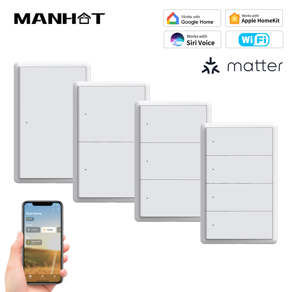 Diy Home Electronics - Interruttore Intelligente WiFi MANHOT Homekit Senza