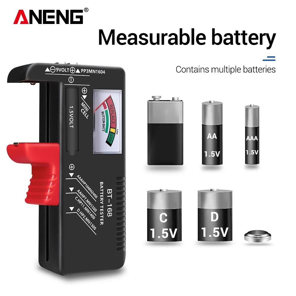 Diy Electronics Test Equipment - Tester Digitale per Batterie ANENG BT-168/