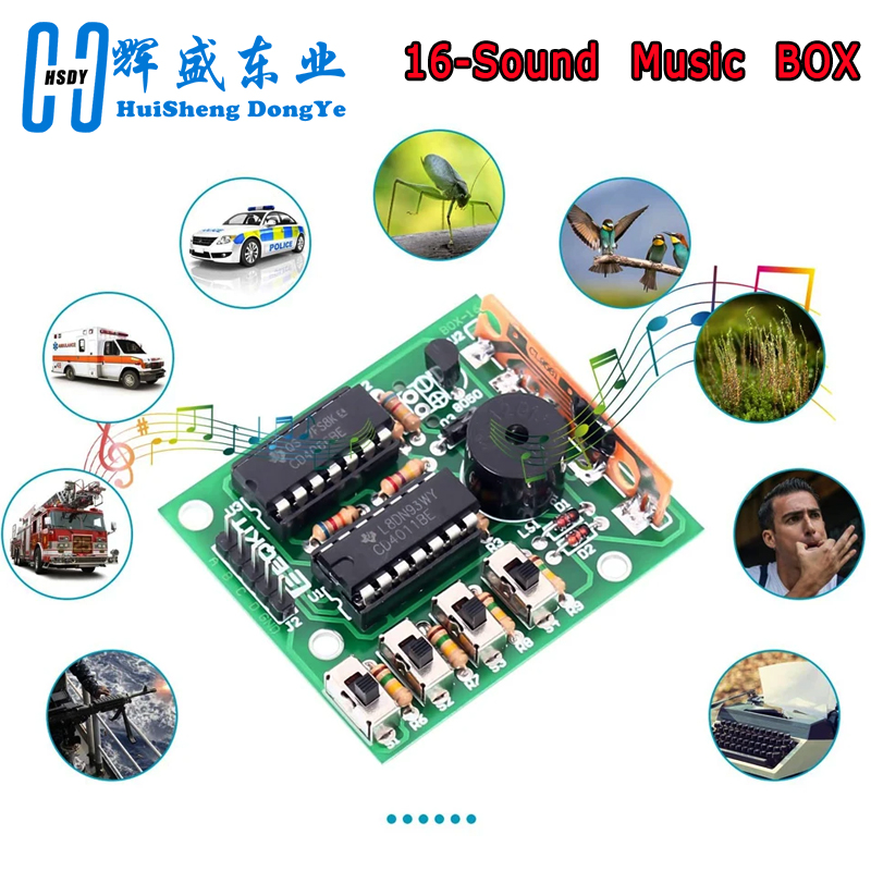 16 Scatola di risonanza musica - Diy Electronics Learning Kit recensione e prezzo
