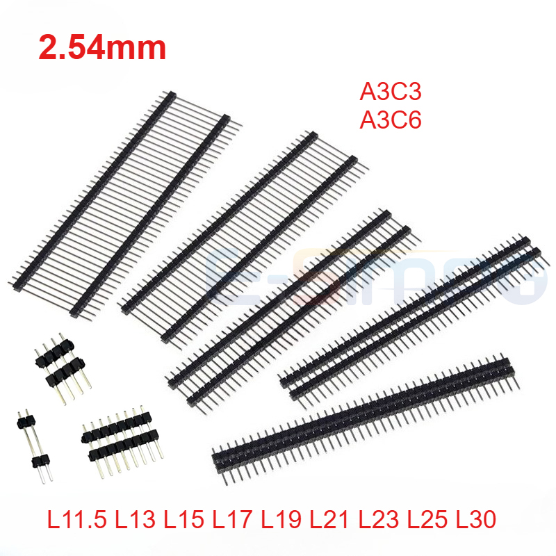 50 pz 2.54mm Oro Singola Fila  - Male Female Header Pin recensione e prezzo