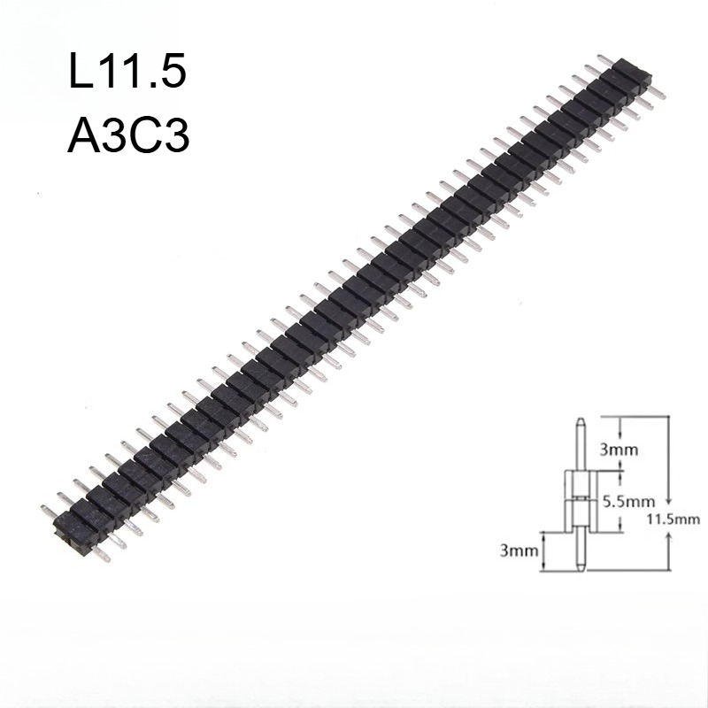 50 pz 2.54mm Oro Singola Fila  - Male Female Header Pin recensione e prezzo