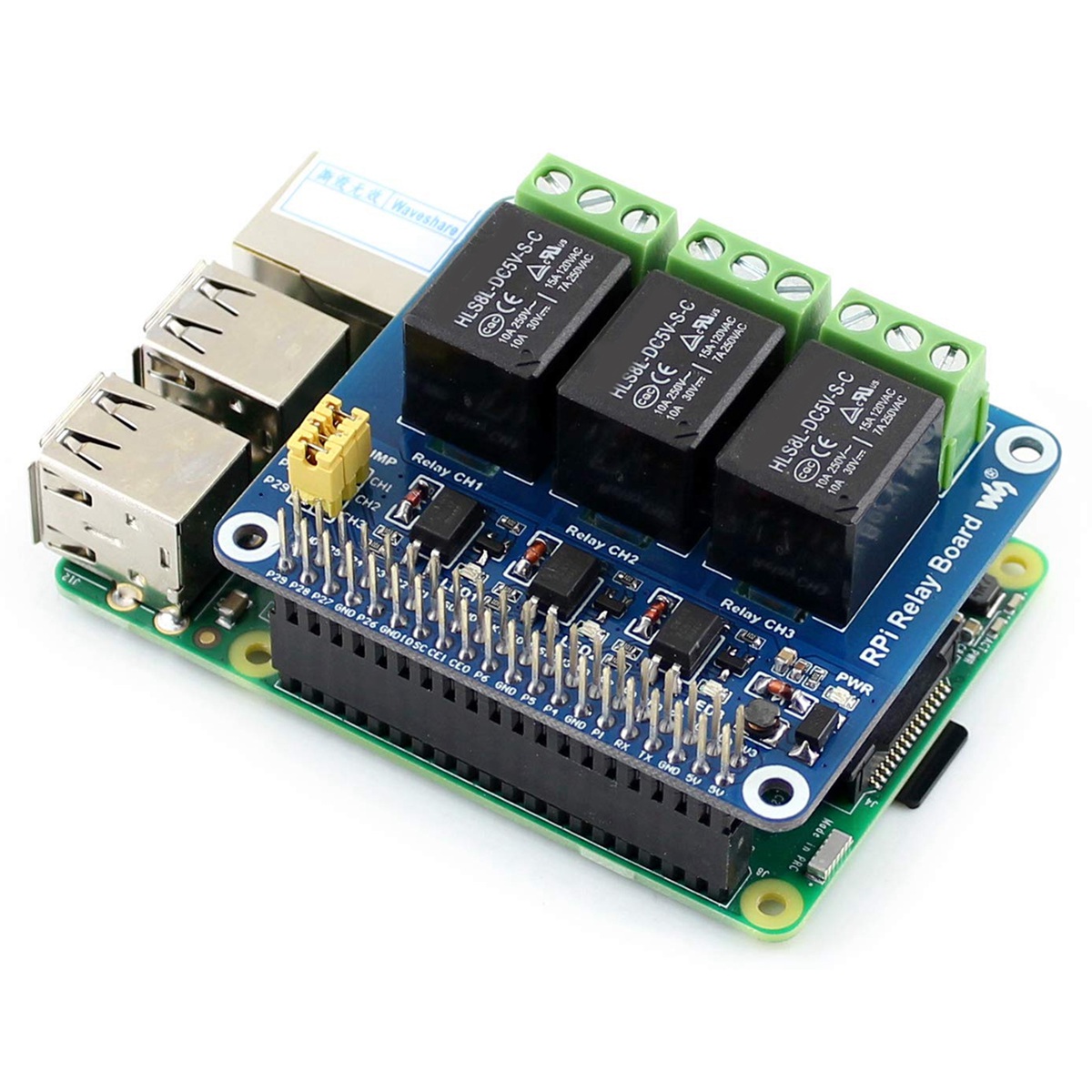 Waveshare Modulo Relè a 3 Cana - Raspberry Pi Zero recensione e prezzo
